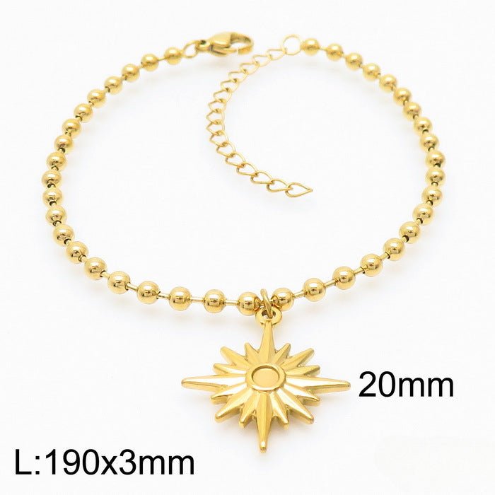 Wholesale Octagram Ladies Suits Gold Plated Necklaces